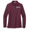 Ladies Silk Touch Long Sleeve Polo Thumbnail